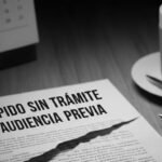 despido sin trámite de audiencia previa